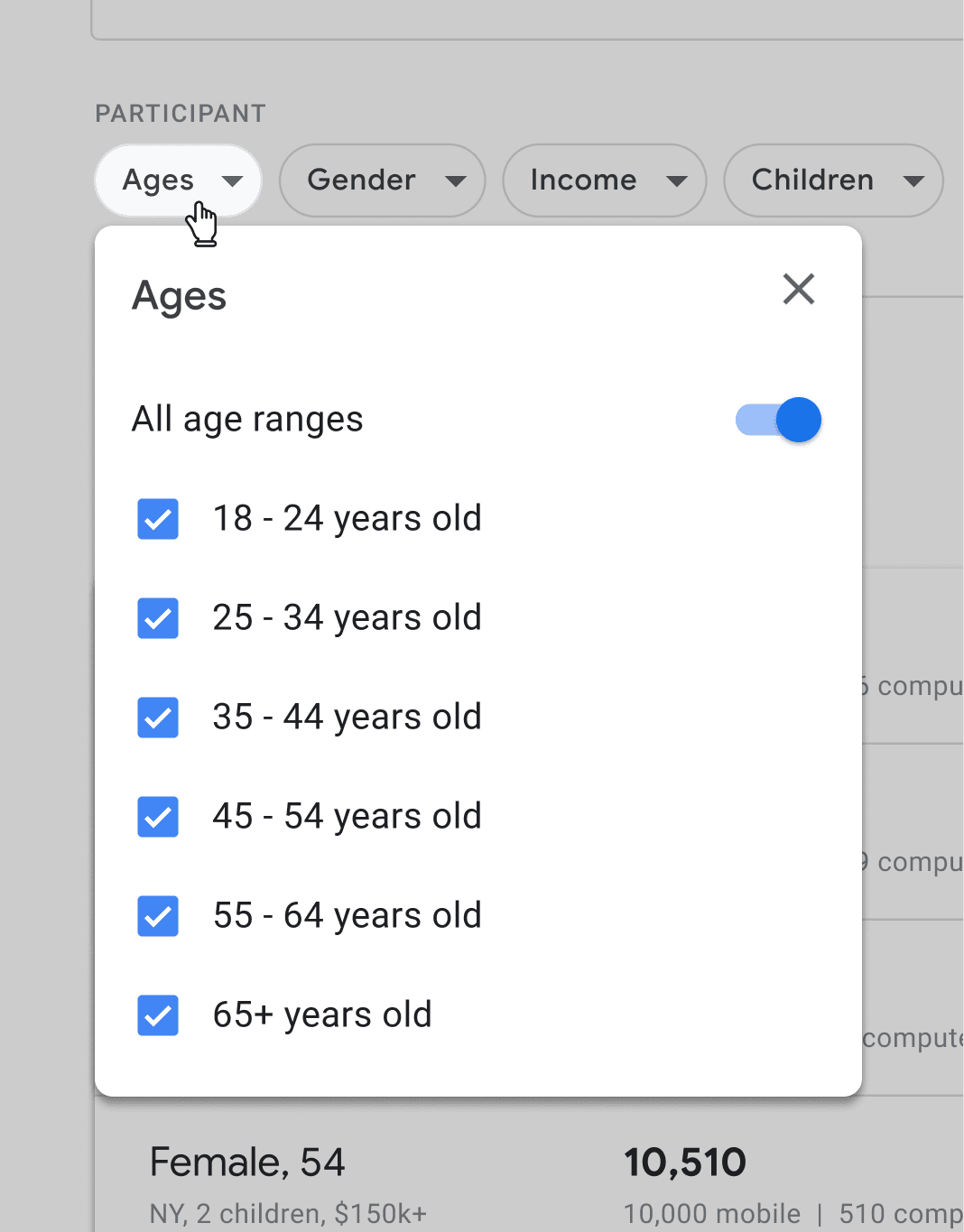 Attributes supporting multiple choices called for checkboxes.